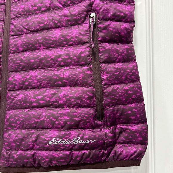 EDDIE BAUER Womens Small Purple/Pink EB700 DOWN PUFFER VEST Winter Jacket Coat‎ - Picture 3 of 8